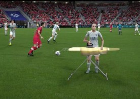 The mock-up of Lucy Bronze on Fifa 16.